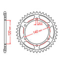 Sprocket Kit Suzuki TL1000S (economy) - 530XRE 17/38