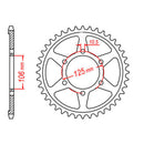 Sprocket Kit Triumph 675 Daytona '06-'11 - GB525ZXW 16/47