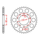 Sprocket Kit Triumph Speedmaster 800 - 525XRE 17/45