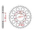 Sprocket Kit Triumph Trophy 1200 - 530ZXW 18/40