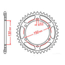 Sprocket Kit Yamaha FZR1000 '87-'88 (530conv) - 530XRE 17/46