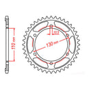 Sprocket Kit Yamaha YZF-R1 '98-'03 Gold (economy) - GB530XRE 16/43