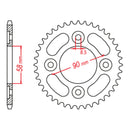 XAM Sprocket Kit Honda C110X - 428AO 14/37