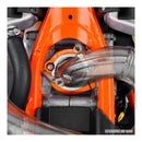 Zeta Exhaust Flange Guard KTM Husqvarna GasGas 2-Stroke - Orange