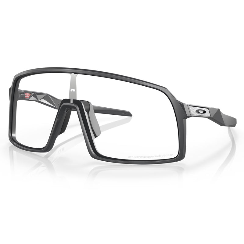 OO9406-9837 Oakley Sutro Sunglasses Matte Carbon Frame, Clear to Black Iridium Photochromic Lens