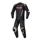 GP-R7 1Pc Leather Suit Black/White/Red Fluoro 58