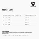 Size chart for REVIT Gloves - Ladies