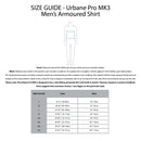 KNOX Size Chart - Urbane Pro MK3 Men's Shirt