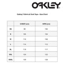 Oakley Tee and Tank Size Chart
