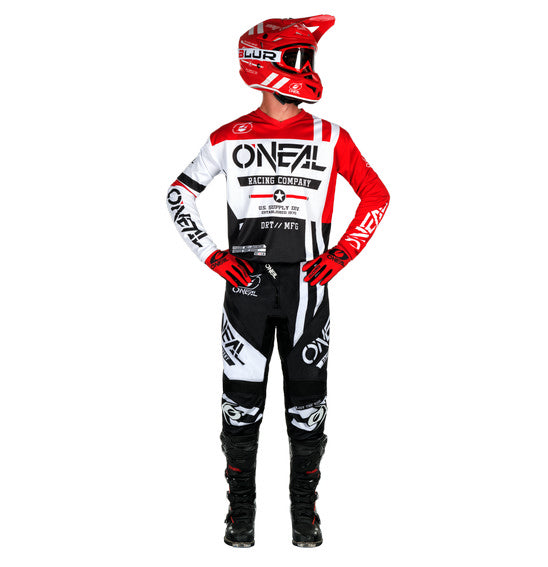 O'Neal 2026 ELEMENT Warhawk Jersey - Black/White/Red