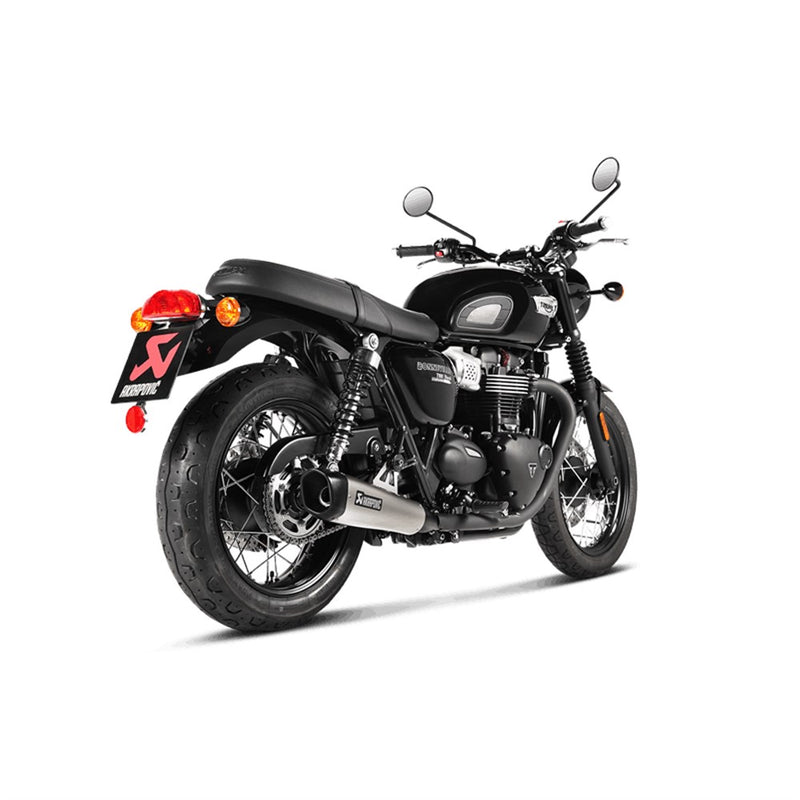 Slip On Mufflers Triumph Bonneville T120 2016-20. Must be used with AK-P-HST12SO3 Heat Shield.