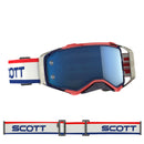 SCOTT PROSPECT GOGGLE Retro white/blue with blue chrome works lens