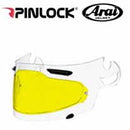 AH-PL000044 - SAMPLE PICTURE - Arai DKS054 Standard Insert (in yellow for high contrast vision) offers normal field-of-view coverage for all Arai SAI faceshields: Corsair-V, RX-Q, Defiant and Vector 2