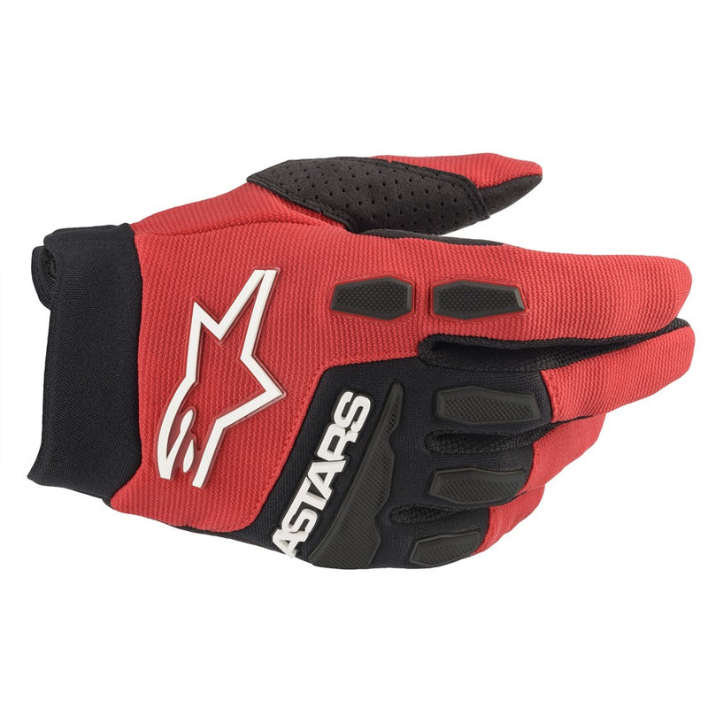 Youth Full Bore Gloves Bright Red/Black 3XS