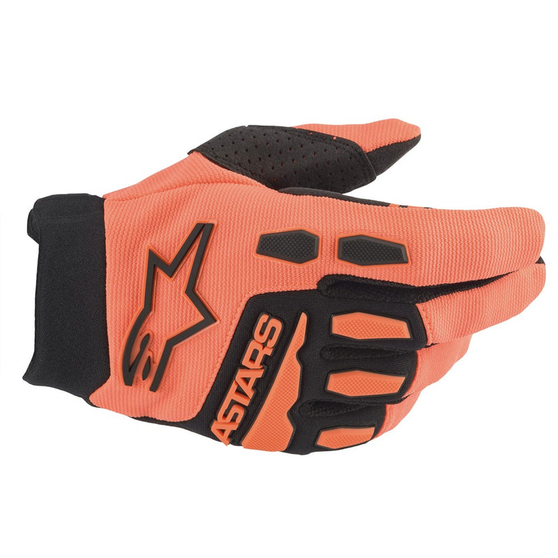 Youth Full Bore Gloves Orange/Black 3XS