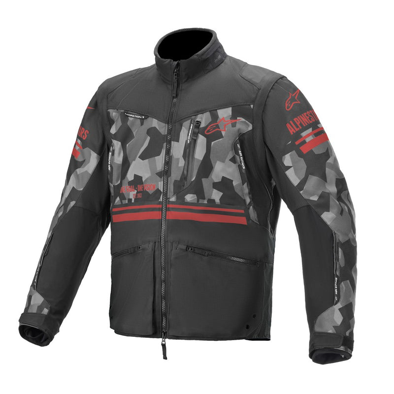 Venture R Jacket Gray Camo/Red Fluoro M