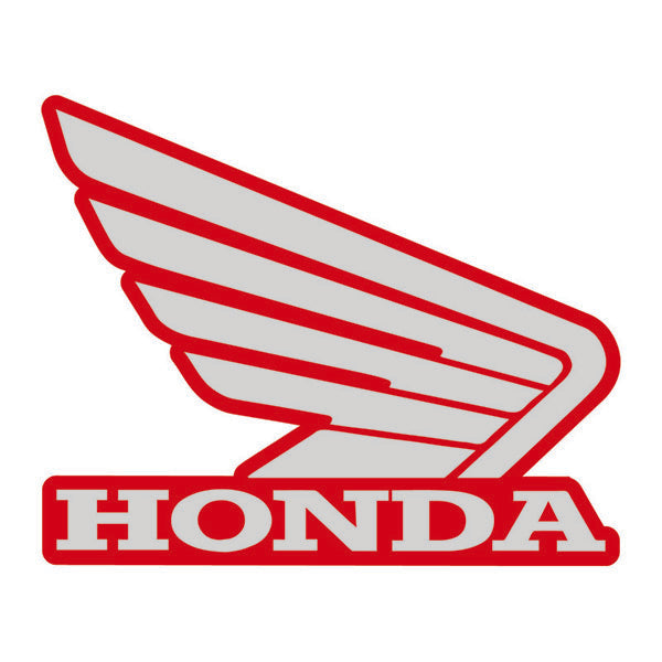 700.0010 Honda Wing RH Tank Sticker 114mm Red_Silver