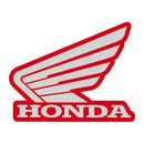 700.0015 Honda Wing LH Tank Sticker 133mm Red_Silver