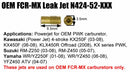OEM FCR-MX Leak Jet N424-52-xxx available in sizes 35 through to 140