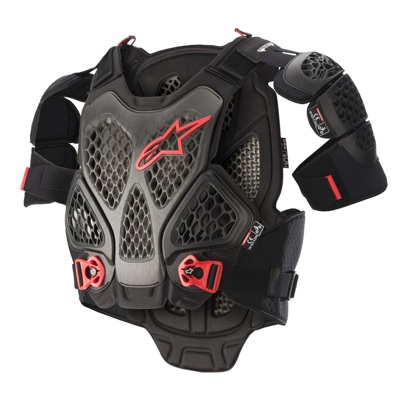 A-6 Chest Protector Black/Anthracite/Red XS/S