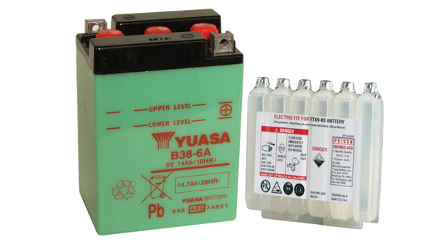 Yuasa B386APK-with acid pack (Sample Image)