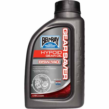 1L or 20L - Bel-Ray Gear Saver Hypoid Gear Oil is formulated for sliding contacts of spiral bevel gears in differentials and shaft drive transmissions.  It provides superior Extreme Pressure and anti-wear properties.