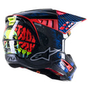 S-M5 Solar Flare Helmet Black/Blue/Red Fluoro M