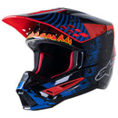 S-M5 Solar Flare Helmet Black/Blue/Red Fluoro M