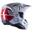 S-M5 Action Helmet White/Cyan/Dark Blue XL