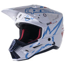 S-M5 Action Helmet White/Cyan/Dark Blue M