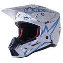 S-M5 Action Helmet White/Cyan/Dark Blue XL