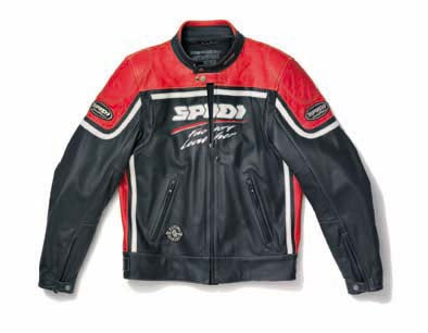 Spidi Nasty Leather Jacket Black/Red
