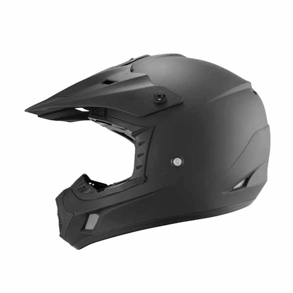 TH-TX12-BM-size - THH TX12 Matte Black offroad/dirt helmet for adults and youth