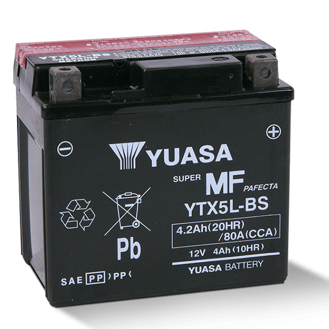 YUASA YTX5LBSPK - comes with acid pack
