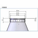 TA-160600 fuel filter dimensions