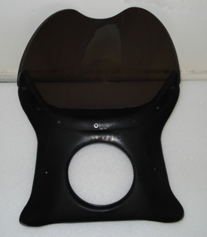 The Emgo Fairing and Screen (sold separately as fairing, screen and mounting kit) is ideal for naked bikes with round headlights