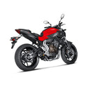 Full Stainless System/Carbon Muffler  Yamaha MT07/FZ07 14-23/XSR700 16-23/Tracer 700 16-19/Tracer 7/GT 2020-23