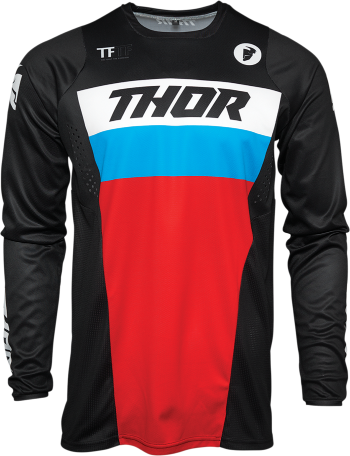 Thor Jersey Mx Pulse M S21 Racer Black Red Blue Youth Medium